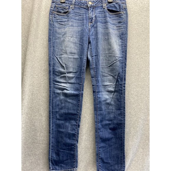 PAIGE Denim - Paige Denim Co Jeans Womens Jimmy Jimmy Skinny Stretch Whiskered Blue Size 28